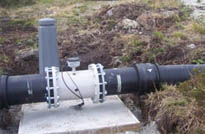 Battery Powered MAG 8000W Water Flow Meter